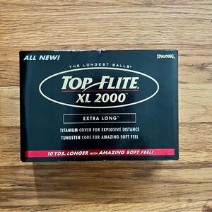 Top-Flite XL 2000 Extra Long Golf Balls - Black (12)